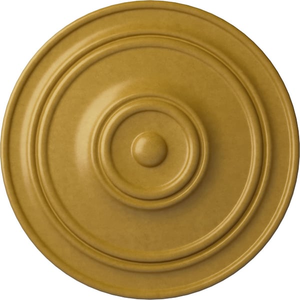 Ekena Millwork Classic Ceiling Medallion (For Canopies up to 5 1/2"), 21 7/8"OD x 2 3/8"P, Iridescent Gold CM22CLIGS - main